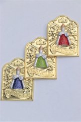 Magnetic Infant Jesus Tag - Gold With Figure