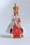Infant Jesus of Prague Porcelain Clothed – Mikro 9cm/3.54in - Colour: Royal