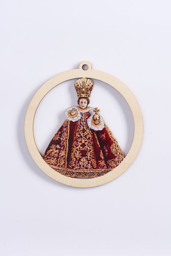 Infant Jesus of Prague Ornament - Round
