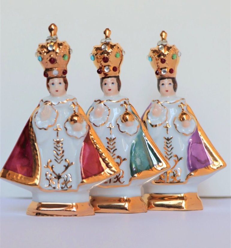 Infant Jesus of Prague Porcelain – Piccolo 11cm/4.33in - Colour: Royal