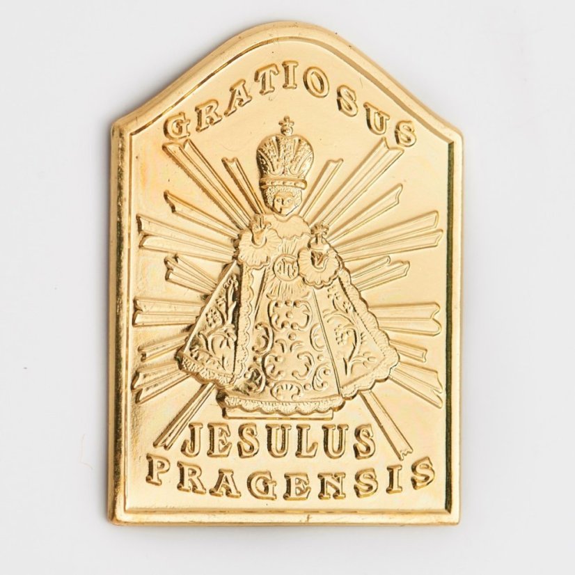 Magnetic Infant Jesus Tag - Gold