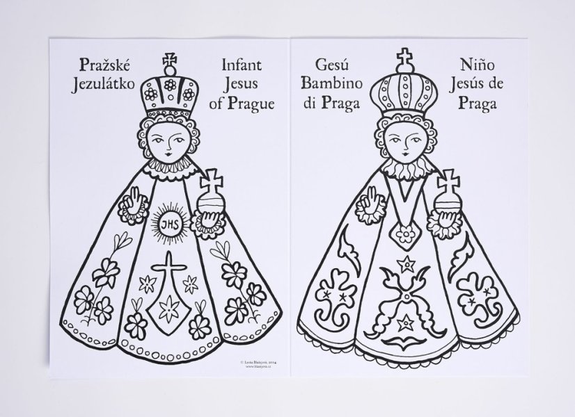 Coloring Sheet - Infant Jesus