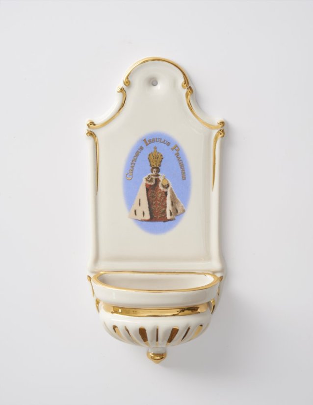 Kropenka porcelánová s Pražským Jezulátkem - malá