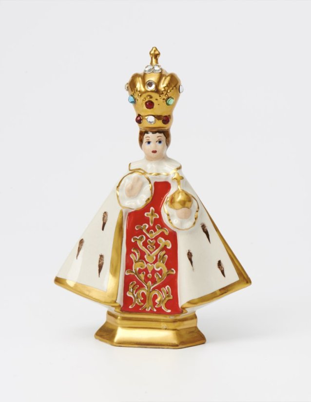 Infant Jesus of Prague Porcelain – Piccolo 11cm/4.33in - Colour: Royal