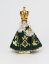 Pražské Jezulátko Porcelánové Oblečené – Mini 14cm/5.51in - BARVA: Zelená