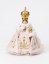 Infant Jesus of Prague Porcelain Clothed – Small 17cm/6.69in - Colour: Pink