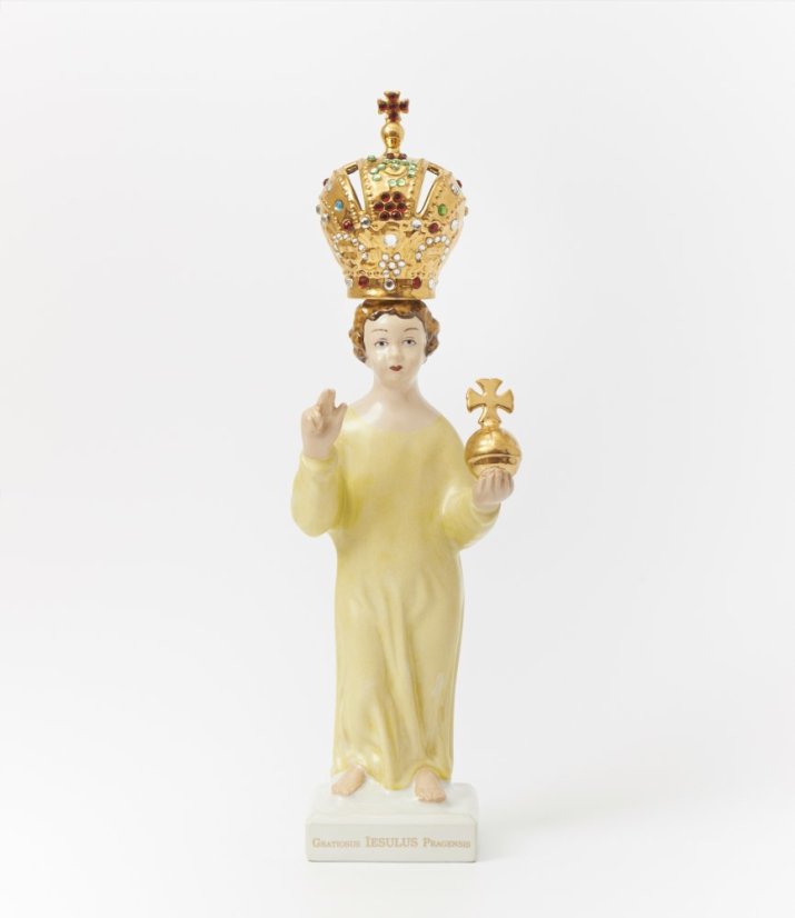 Infant Jesus of Prague Porcelain Statue 34,5cm / 13.58in